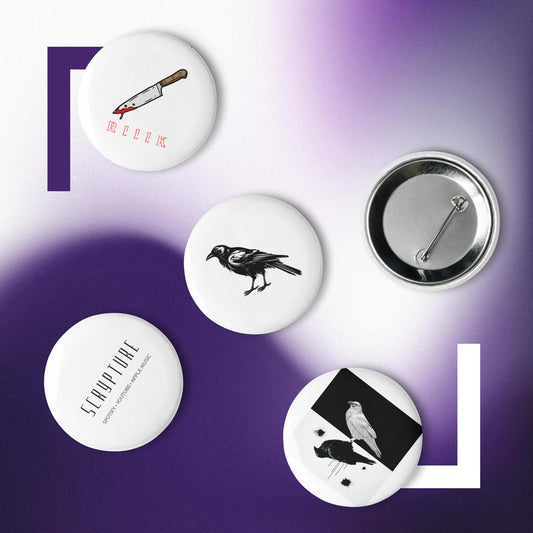 Set of pin buttons